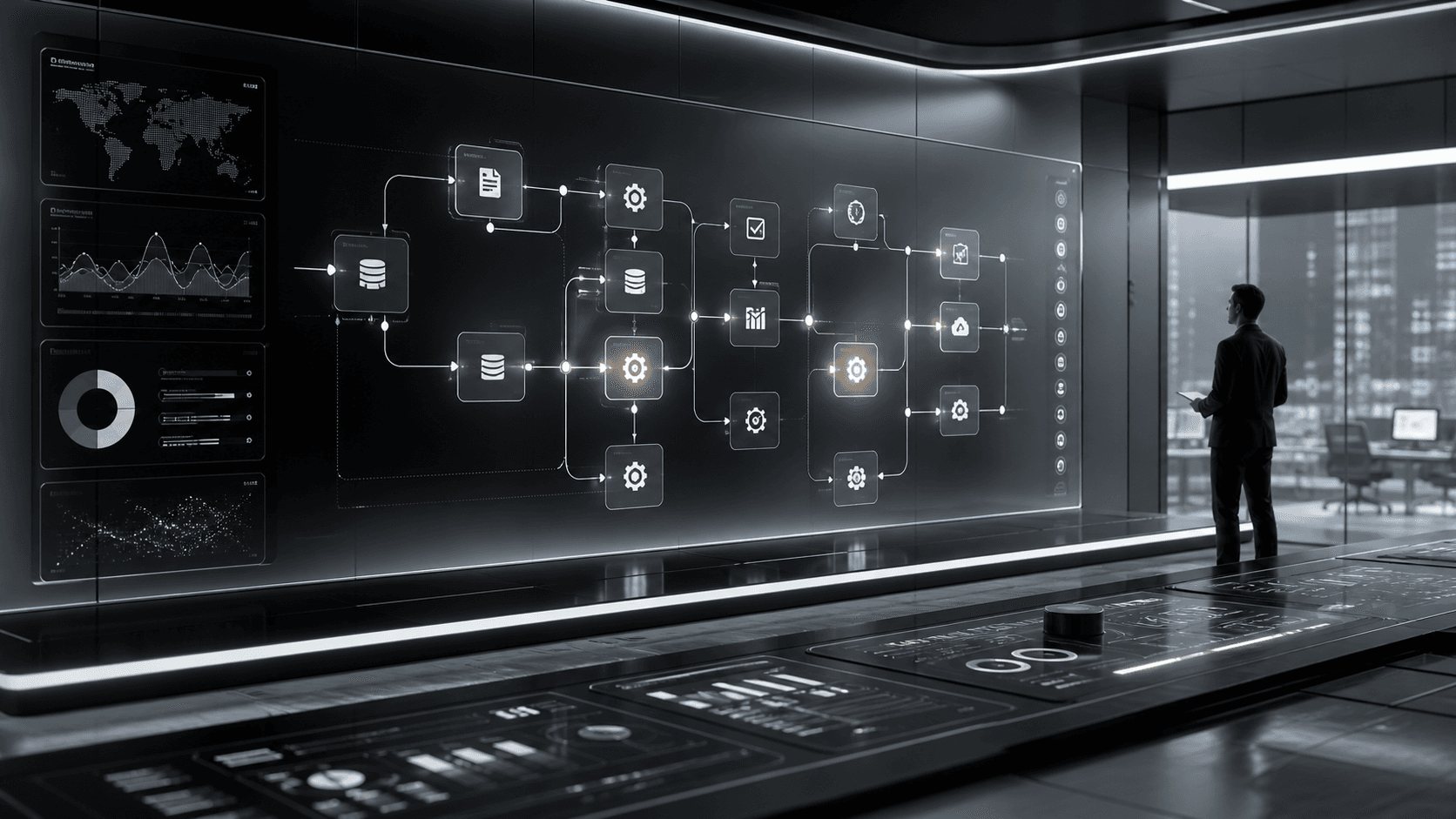 AI workflow automation control room