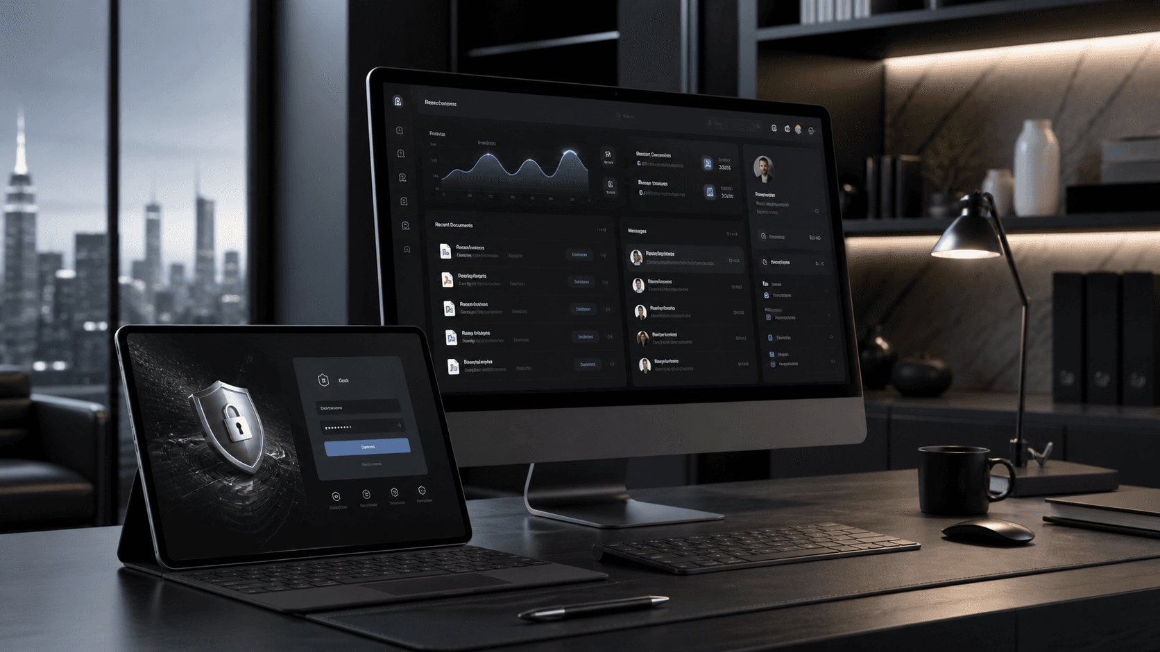 Website maintenance dashboard workspace